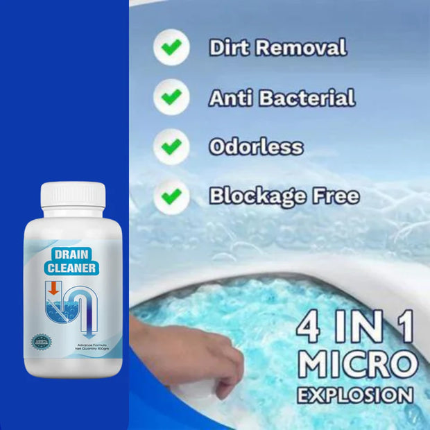 Powerful Drainage, Sinks & Pipes Blockage Removal Powder