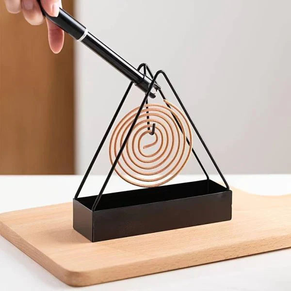 TRIANGLE-SHAPED IRON MOSQUITO COIL HOLDER